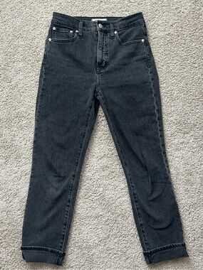 Madewell cuffed charcoal the perfect vintage Jean